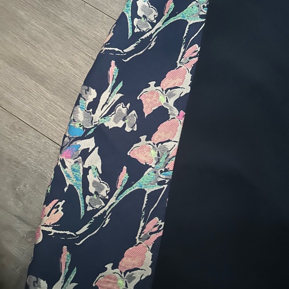 Jason Wu Collective Navy Floral Sheath 8 - Picture 7 of 8